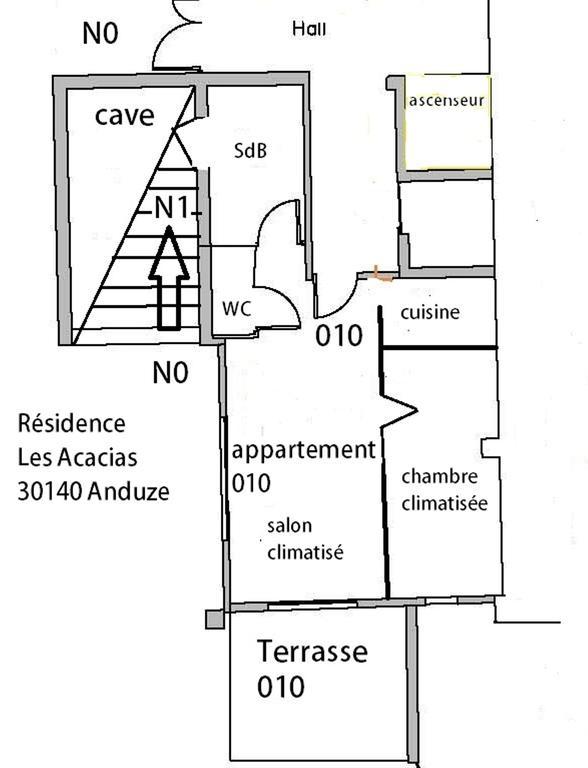 Appartement 10 Des Acacias Anduze Δωμάτιο φωτογραφία